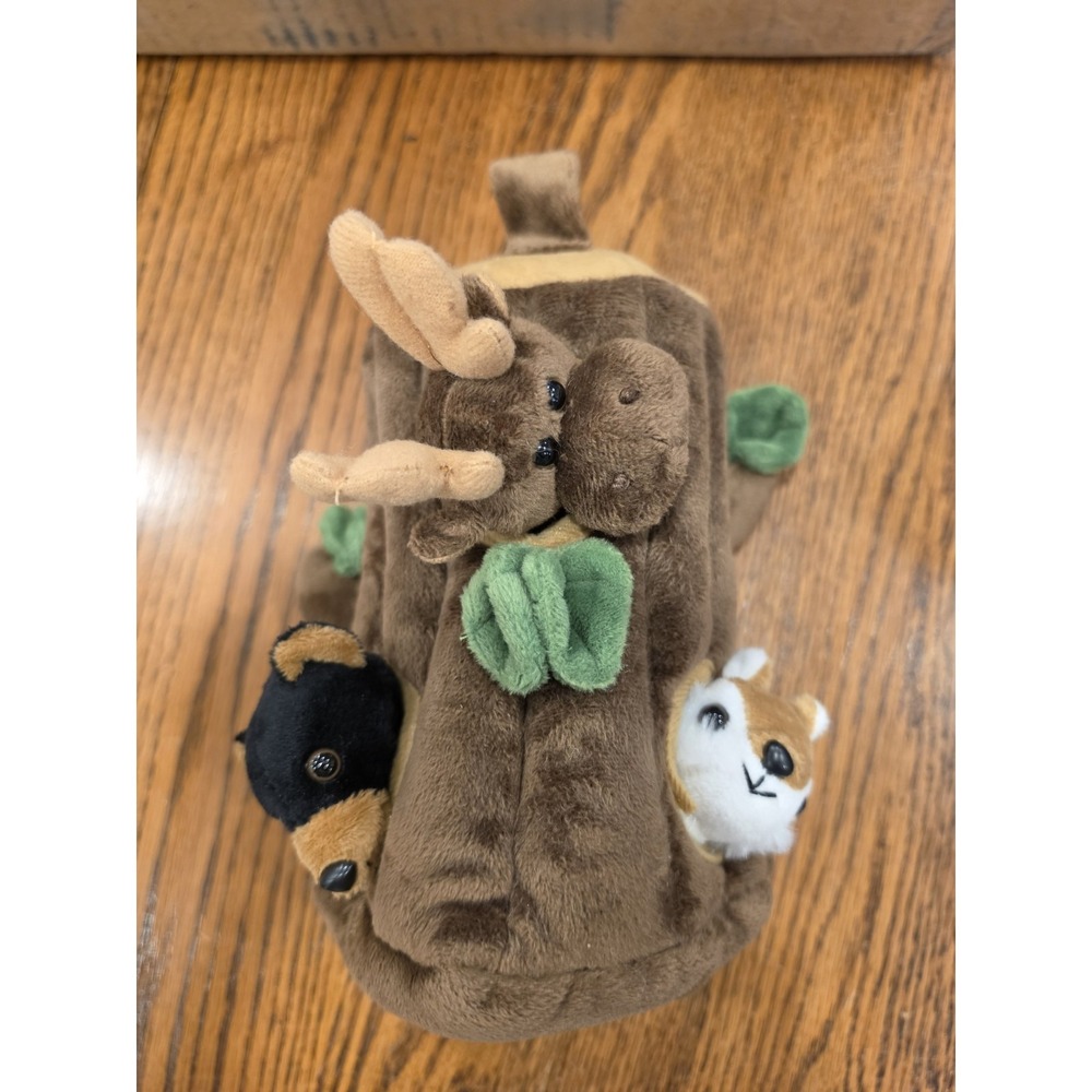 Unipak 12" Plush Treehouse with Animals Tree Stump‎ With 3 Animals